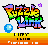 Puzzle Link title screen for Neo Geo Pocket Color